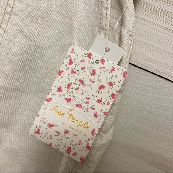 Free People High Waist Paperbag Mini linen blend Skirt size 6 - Picture 12 of 15